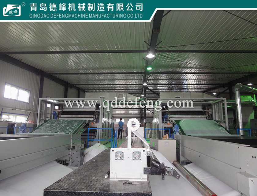 Filtration material production line